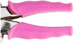 img 1 attached to 🔧 Crop-A-Dile Eyelet and Snap Punch Kit by We R Memory Keepers: Pink Comfort Handle Crop-A-Dile, Heavy-Duty Plastic Carrying Case, 100 Assorted Color Eyelets, and Instructions