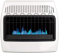 dyna-glo 30,000 btu white 🔥 natural gas blue flame ventless wall heater logo