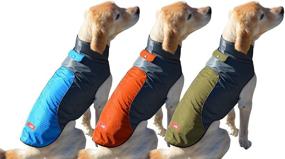 img 2 attached to 🐾 Peak Pooch Cold Weather Dog Jacket: Lightweight, Wind Resistant, Waterproof Rip Stop Nylon - Keeps Your Pet Warm and Dry