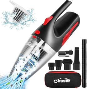 img 2 attached to 🚗 Oasser V1 Handheld Cordless Vacuum Cleaner for Car - Wet Dry Cleaning, Stainless Steel Filter, Strong Suction Power 7600Pa, 100W