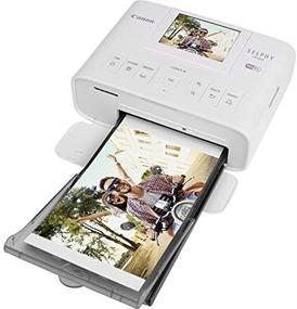 img 1 attached to 🖨️ Canon SELPHY CP1300 Compact Photo Printer (White) with WiFi and Accessory Bundle including Canon Color Ink and Paper Set