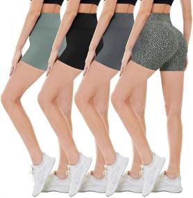img 4 attached to CAMPSNAIL Pack Biker Shorts Women Sports & Fitness for Australian Rules Football