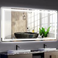 💡 dididada 60 x 28 inch smart led bathroom vanity mirror with 3 color lights – dimmable, waterproof, anti-fog, large makeup mirror логотип