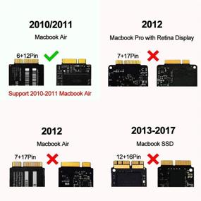 img 4 attached to 🔌 GODSHARK Внешний корпус SSD PCIe для MacBook Air 2010-2011, USB 3.0 считыватель для адаптера A1369 A1370 SSD с чехлом, совместим с MC503 MC504 MC965 MC966 MC505 MC506 MC968 MC969