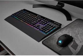 img 2 attached to CORSAIR K57 RGB Беспроводная игровая клавиатура - время отклика менее 1 мс с беспроводным подключением Slipstream - USB-донгл, Bluetooth или проводное подключение - отдельно настраиваемая подсветка клавиш RGB - Черный