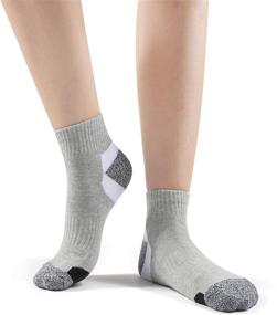 img 1 attached to Hepsibah Women's Athletic Ankle Socks - Cotton, Thick Cushion, Low Cut, Running Sport Tab Socks (6 Pack)