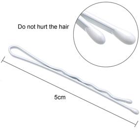 img 3 attached to 💇 Hicarer 100 Pieces Bobby Hair Pins Hair Clips with Storage Box: Essential Hair Accessories for Girls and Women in White