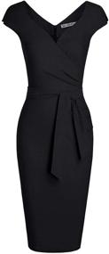 img 2 attached to MUXXN Womens Graduation Bodycon Dresses Women's Clothing in Dresses