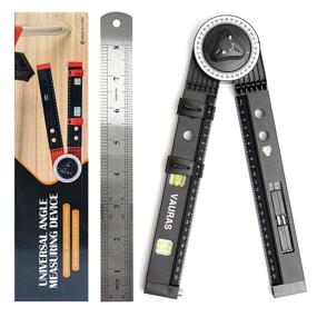 img 4 attached to VAURAS Protractor Multi Function Aluminium Measuring