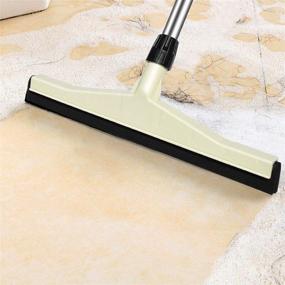 img 2 attached to 🧹 Long Handle Floor Squeegee - 38.7" Dual EVA Foam & Stainless Steel Broom for Household Cleaning | Ideal for Kitchen, Balcony, Garage, Bathroom, and Outside Windows