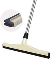 🧹 long handle floor squeegee - 38.7" dual eva foam & stainless steel broom for household cleaning | ideal for kitchen, balcony, garage, bathroom, and outside windows logo