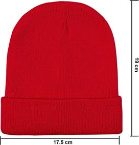 img 2 attached to 🧢 Cooraby Kids' Knitted Winter Beanies for Warm Cold Weather – Boys and Girls Caps