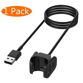 img 4 attached to 1-Пакет 3.3 футовый USB-кабель для зарядки Fitbit Charge 3 Charger - совместимый заменительный адаптер кабеля для зарядки Fitbit Charge 3 Tracker Smartwatch