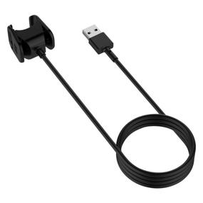 img 3 attached to 1-Пакет 3.3 футовый USB-кабель для зарядки Fitbit Charge 3 Charger - совместимый заменительный адаптер кабеля для зарядки Fitbit Charge 3 Tracker Smartwatch