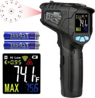 🌡️ mestek infrared thermometer temperature gun - non-contact laser digital thermometers with color lcd screen, adjustable emissivity -58℉~716℉(-50℃~380℃) | not accurate for human temperature логотип
