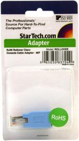 img 1 attached to 🔌 Адаптер Cisco Console Rollover компании StarTech.com - сетевой адаптер кабеля RJ45 Ethernet - синий, RJ-45 (м) к RJ-45 (ж)