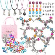 65-piece rlgpbon charm bracelet making kit: diy jewelry making set for girls - charms bracelets for advent calendar, party favors, crafts, and birthday gifts logo