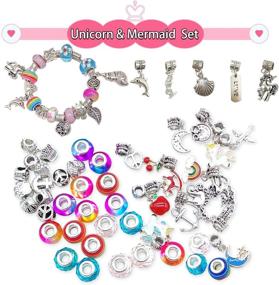 img 1 attached to 65-Piece RLGPBON Charm Bracelet Making Kit: DIY Jewelry Making Set for Girls - Charms Bracelets for Advent Calendar, Party Favors, Crafts, and Birthday Gifts