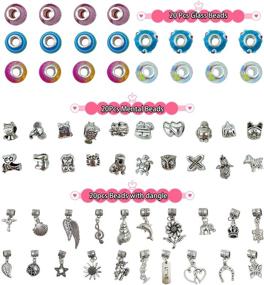 img 3 attached to 65-Piece RLGPBON Charm Bracelet Making Kit: DIY Jewelry Making Set for Girls - Charms Bracelets for Advent Calendar, Party Favors, Crafts, and Birthday Gifts