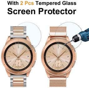 img 3 attached to Valkit Совместимая с браслетом Samsung Galaxy Watch 42мм / Galaxy Watch 4 / Galaxy Watch 4 Classic / Galaxy Watch 3 41мм