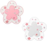 sakura coaster set - cute coffee mat for home, tea & mug coaster - pvc, durable, anti-skid - pot bowl pad placemat with cherry blossom design (small) logo