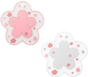 img 4 attached to Sakura Coaster Set - Cute Coffee Mat for Home, Tea & Mug Coaster - PVC, Durable, Anti-Skid - Pot Bowl Pad Placemat with Cherry Blossom Design (Small)