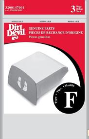 img 2 attached to Dirt Devil Genuine Style F Canister Vacuum Bags, Pack of 1, WHITE, 3-Bag Sac - Varying Packaging