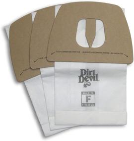 img 1 attached to Dirt Devil Genuine Style F Canister Vacuum Bags, Pack of 1, WHITE, 3-Bag Sac - Varying Packaging