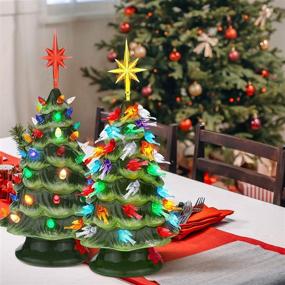 img 1 attached to 147-Piece Ceramic Christmas Tree Replacement Lights - Plastic Light Up Medium Bird Bulbs in Assorted Colors for Ceramic Christmas Tree Replacements