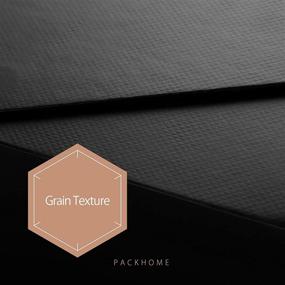 img 1 attached to 🎁 PACKHOME 3 Gift Boxes 9.5x7x4 Inches, Groomsman Boxes, Collapsible Magnetic Lid Boxes for Gift Packaging (Matte Black, Grain Texture) - Enhanced SEO