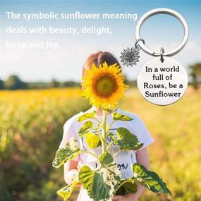 img 1 attached to MAOFAED Sunflower Gift: Empowering Sunflower Lover Jewelry for Inspiring a Sunshine-Filled Life