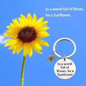 img 2 attached to MAOFAED Sunflower Gift: Empowering Sunflower Lover Jewelry for Inspiring a Sunshine-Filled Life
