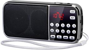 img 4 attached to PRUNUS J 189 Bluetooth Radio Black