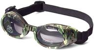 🐶 impressive doggles - ils green camo frame with light smoke lens - enhance your pup's style and protection! логотип