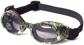 img 1 attached to 🐶 Impressive Doggles - ILS Green Camo Frame with Light Smoke Lens - Enhance Your Pup's Style and Protection!