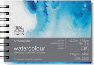 🎨 high-quality winsor & newton professional watercolor paper pad in white: ideal for artists logo