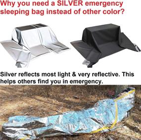 img 3 attached to Emergency Survival Mylar Thermal Sleeping