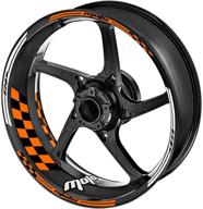 ketabao 17 inch rim stickers wheel decals compatible with brutale 1000 dragster 800 f4 f3 rivale 800 brutale 675 orange logo