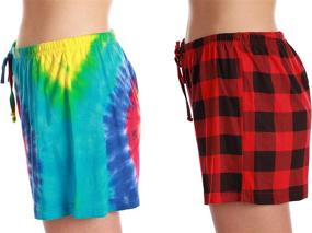 img 2 attached to 👚✨ Womens Pajama Shorts Set - Feminine Sleepwear - Pack of 2 PJ Bottoms