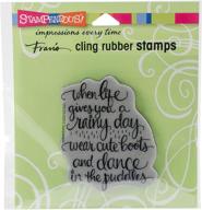 stampendous crv329 cling stamp boots logo