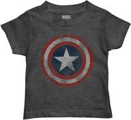 👕 marvel toddler captain america t-shirt: boys' clothing, tops, tees, and shirts for superhero fans logo