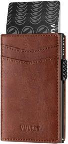 img 4 attached to 👝 VULKIT Men's Leather Wallet Holder: Stylish Protection for Your Accessories