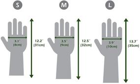 img 1 attached to 🧤 Latex Dishwashing Gloves with Convenient Hanging Hooks - Set of 2 Pairs of Gray Rubber Gloves