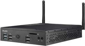 img 2 attached to 🖥️ Шаттл XPC Slim DS10U: компактный безвентиляторный barebone ПК с процессором Intel Celeron 4205U, встроенный, без оперативной памяти, без жесткого диска/SSD, без операционной системы