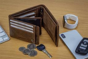 img 3 attached to Кожаные кошельки DiLoro Guard 1808 BK - премиальные мужские аксессуары
