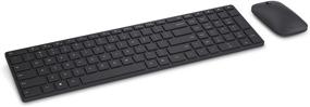 img 3 attached to 🖥️ Enhanced Microsoft Designer Bluetooth Desktop Keyboard and Mouse Set (7N9-00001), in Classic Black