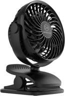 🔋 versatile 2-in-1 battery operated clip on fan and desk fan: ideal for baby strollers, camping, car, dorm, and outdoor activities logo