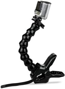 img 4 attached to GOHIGH Jaws Flex Clamp Mount With Adjustable Gooseneck Clip For HERO7/6/5/ Hero 2018/ Hero5 Session/Hero Session/Fusion/Hero 4/3+/3/2