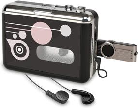img 4 attached to 🎧 Конвертер кассет в MP3 - Портативный кассетный плеер и записывающее устройство | Конвертируйте ленты в цифровой формат MP3 | Сохраняйте на флеш-накопитель USB.
