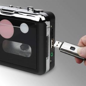 img 3 attached to 🎧 Конвертер кассет в MP3 - Портативный кассетный плеер и записывающее устройство | Конвертируйте ленты в цифровой формат MP3 | Сохраняйте на флеш-накопитель USB.